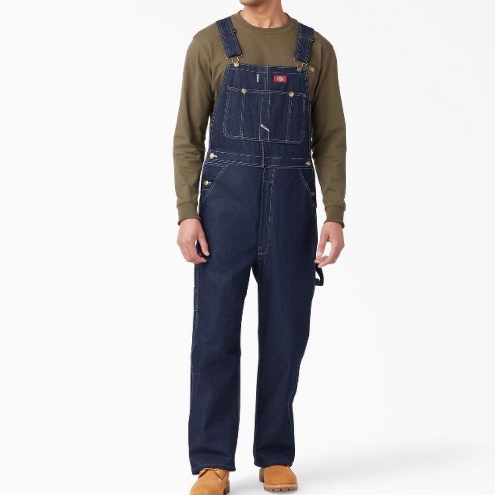 Vintage Dickies Men Big and Tall Overalls Denim Jumpsuit 44x30 - Picture 11 of 13